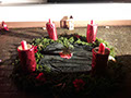 Adventskranz bei Renates Cafe., Bild: EL