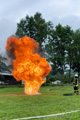 Am Pfingstsonntag Feuerwehrübung mit Fettbrand., Bild: HK