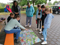 Frau Syrbe, Kerstin Tossing und Iris Loskyll an der Erste Hilfe Station., Bild: EL