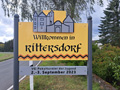 Ortsschild Willkommen in Rittersdorf., Bild: RS
