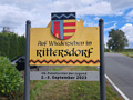 Ortsschild Auf Wiedersehen in Rittersdorf., Bild: RS
