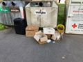 Illegale Ablagerung am Kleidercontainer., Bild: HK