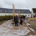Aufstellen des Spielturmes, Bild: JR