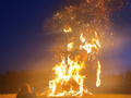 Das Hüttenfeuer auf dem Bildchen, Bild: SM