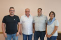 v.l.n.r. Daniel Francois, Stefan Palzer, Daniel Lichter, Renate Stalpes., Bild: EL