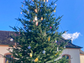 Weihnachtsbaum vor der Pfarrkirche., Bild: CL