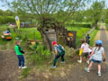 Renovierungsarbeiten am Hexenhaus., Bild: MH
