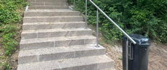 Fertigstellung der Treppe