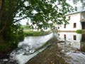 Blick über das Wehr auf die ehemalige Mühle
24.07.2015